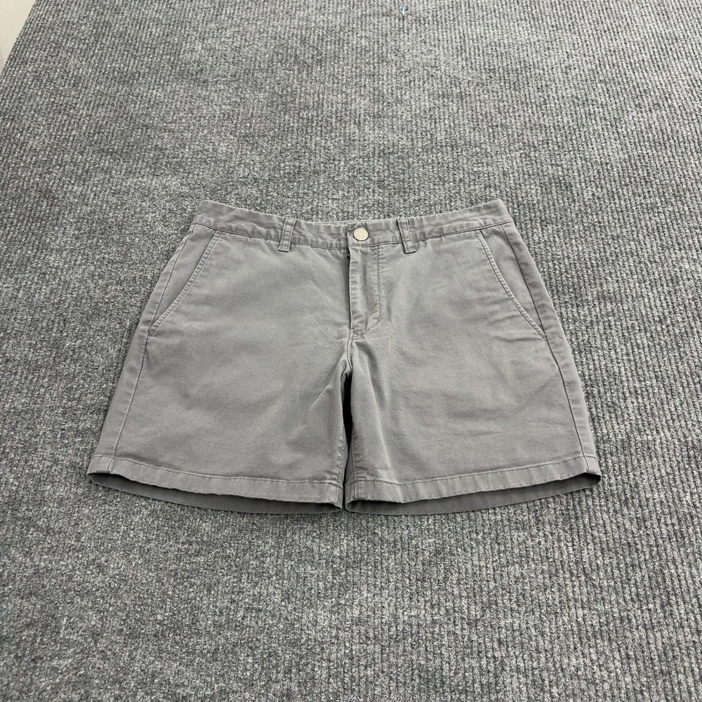 Bonobos Shorts Mens 31 Grey Cotton Spandex Chino Stretch Casual Classic Style